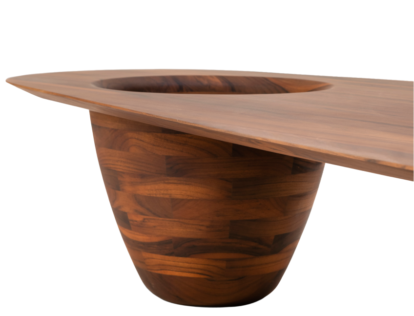 Mesa artesanal Origin em madeira maciça